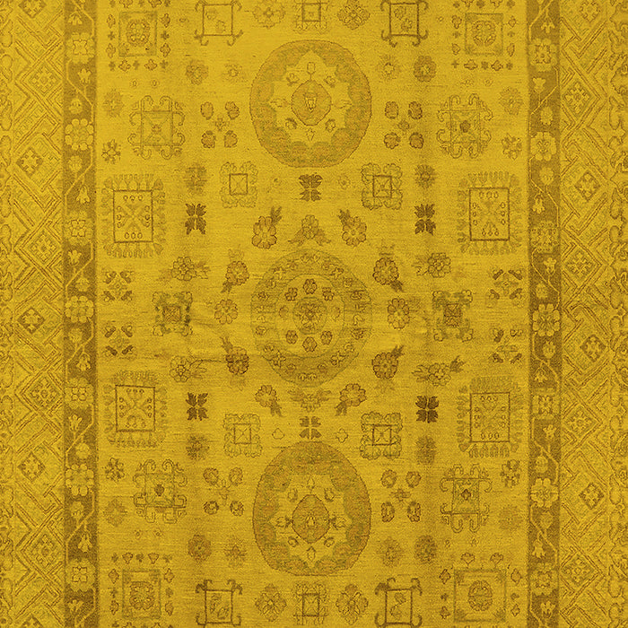 Oriental Yellow Industrial Rug, urb3157yw