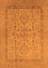 Machine Washable Oriental Orange Industrial Area Rugs, wshurb3157org