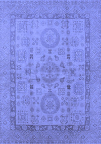 Oriental Blue Industrial Rug, urb3157blu