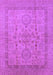 Machine Washable Oriental Purple Industrial Area Rugs, wshurb3157pur