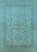 Oriental Light Blue Industrial Rug, urb3157lblu