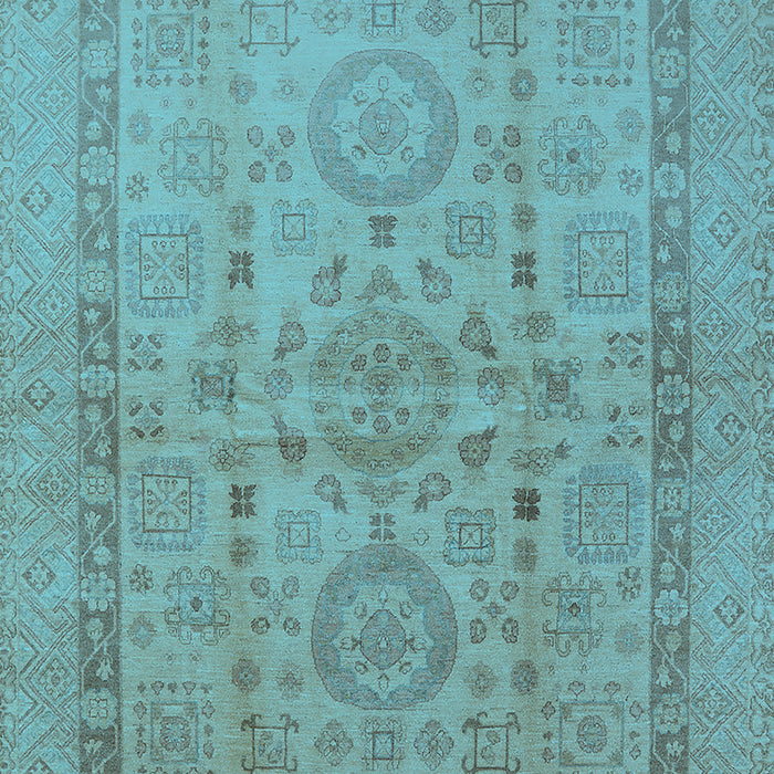 Oriental Light Blue Industrial Rug, urb3157lblu
