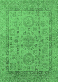 Oriental Emerald Green Industrial Rug, urb3157emgrn