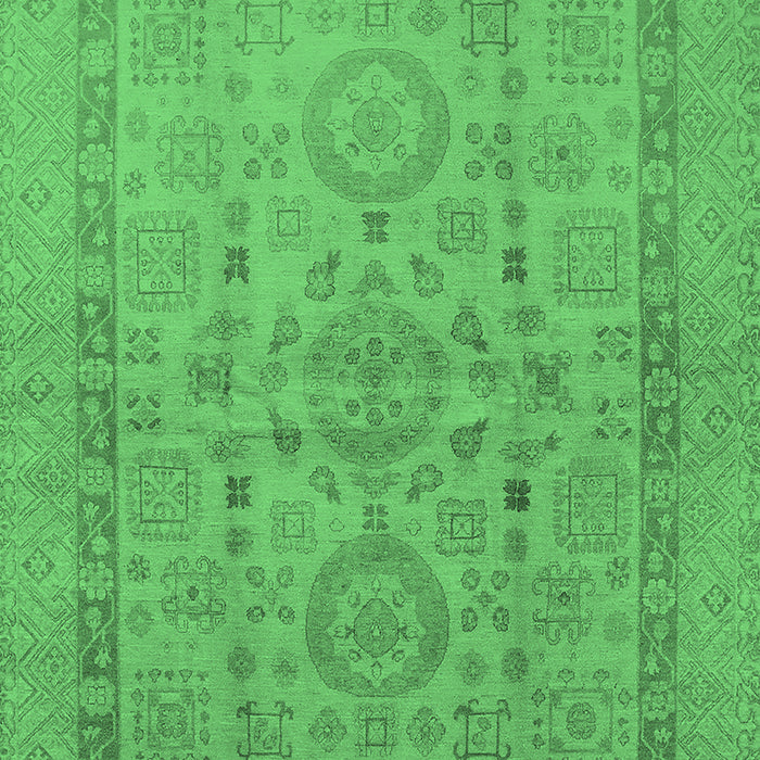 Oriental Emerald Green Industrial Rug, urb3157emgrn