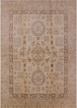 Mid-Century Modern Light Copper Gold Oriental Rug, urb3157