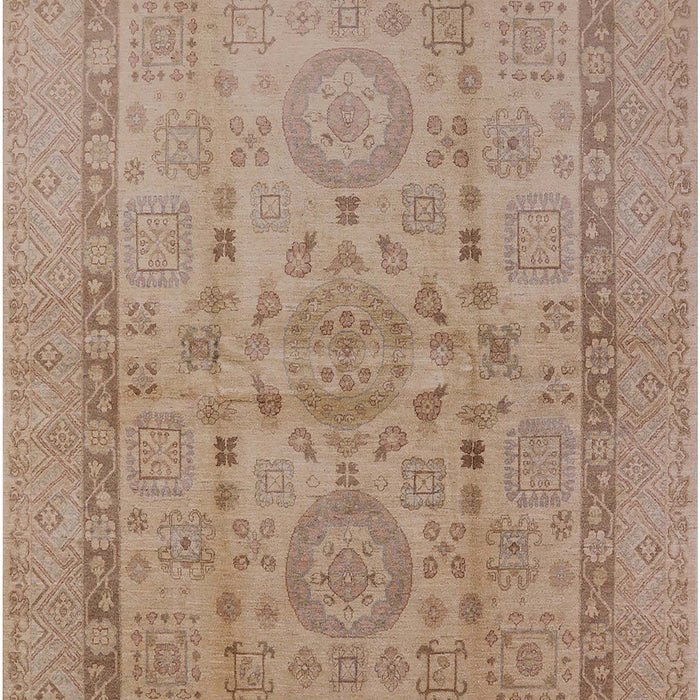 Mid-Century Modern Light Copper Gold Oriental Rug, urb3157