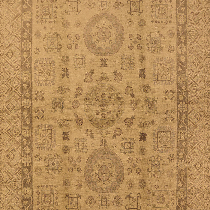 Machine Washable Oriental Brown Industrial Rug, wshurb3157brn