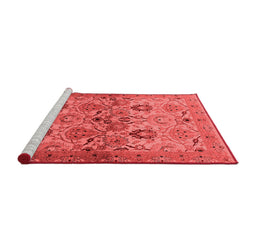 Industrial Red Washable Rugs