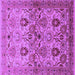 Square Oriental Purple Industrial Rug, urb3158pur