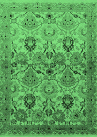 Oriental Emerald Green Industrial Rug, urb3158emgrn