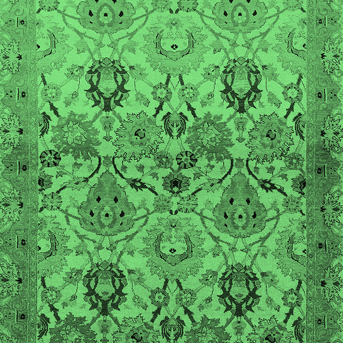 Oriental Emerald Green Industrial Rug, urb3158emgrn