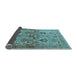 Sideview of Oriental Light Blue Industrial Rug, urb3158lblu