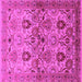 Square Oriental Pink Industrial Rug, urb3158pnk