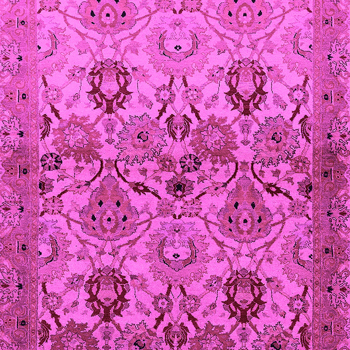 Machine Washable Oriental Pink Industrial Rug, wshurb3158pnk