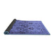 Sideview of Oriental Blue Industrial Rug, urb3158blu