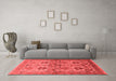 Industrial Red Washable Rugs