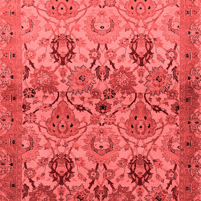 Machine Washable Oriental Red Industrial Rug, wshurb3158red
