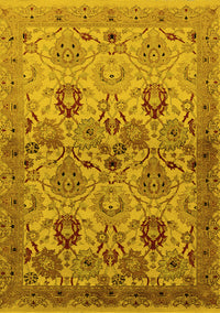 Oriental Yellow Industrial Rug, urb3158yw