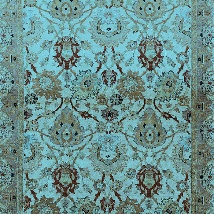Oriental Light Blue Industrial Rug, urb3158lblu