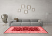 Industrial Red Washable Rugs