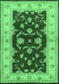 Oriental Emerald Green Industrial Rug, urb3159emgrn