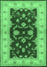 Oriental Emerald Green Industrial Rug, urb3159emgrn