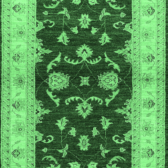 Oriental Emerald Green Industrial Rug, urb3159emgrn