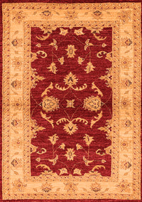 Oriental Orange Industrial Rug, urb3159org