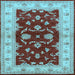 Square Oriental Light Blue Industrial Rug, urb3159lblu