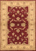 Machine Washable Oriental Brown Industrial Rug, wshurb3159brn