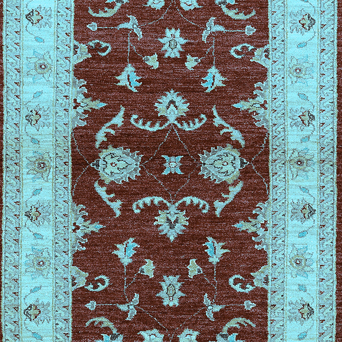 Oriental Light Blue Industrial Rug, urb3159lblu