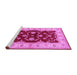 Sideview of Machine Washable Oriental Pink Industrial Rug, wshurb3159pnk