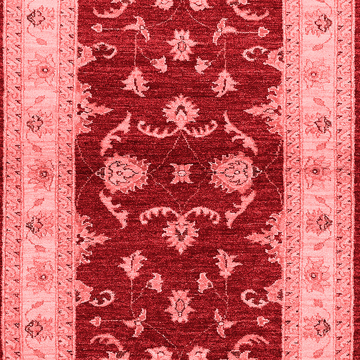 Machine Washable Oriental Red Industrial Rug, wshurb3159red