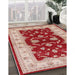 Machine Washable Industrial Modern Pastel Orange Rug in a Family Room, wshurb3159