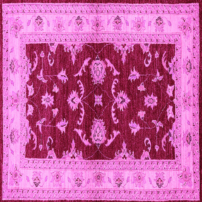 Square Oriental Pink Industrial Rug, urb3159pnk