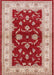 Mid-Century Modern Pastel Orange Oriental Rug, urb3159