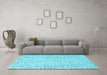Machine Washable Solid Light Blue Modern Rug in a Living Room, wshurb315lblu