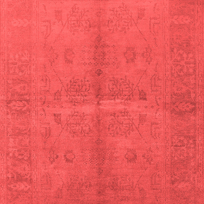 Machine Washable Oriental Red Industrial Rug, wshurb3160red