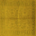 Square Oriental Yellow Industrial Rug, urb3160yw