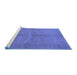 Sideview of Machine Washable Oriental Blue Industrial Rug, wshurb3160blu