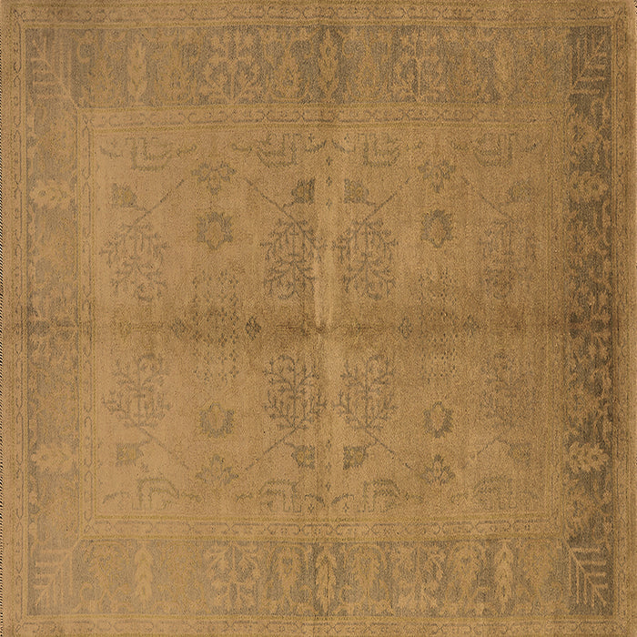 Square Oriental Brown Industrial Rug, urb3160brn