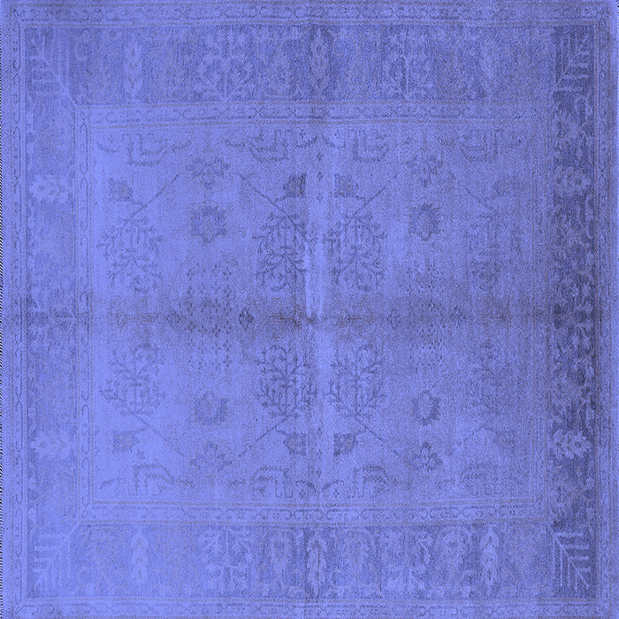 Square Oriental Blue Industrial Rug, urb3160blu