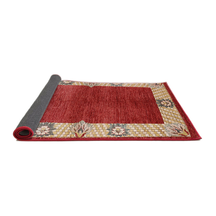 Sideview of Mid-Century Modern Red Oriental Rug, urb3161