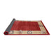 Sideview of Mid-Century Modern Red Oriental Rug, urb3161