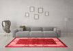 Industrial Red Washable Rugs