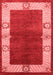 Oriental Red Industrial Area Rugs