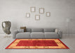 Machine Washable Oriental Orange Industrial Area Rugs in a Living Room, wshurb3161org