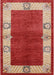 Mid-Century Modern Red Oriental Rug, urb3161