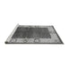 Sideview of Machine Washable Oriental Gray Industrial Rug, wshurb3161gry