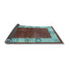 Sideview of Oriental Light Blue Industrial Rug, urb3161lblu